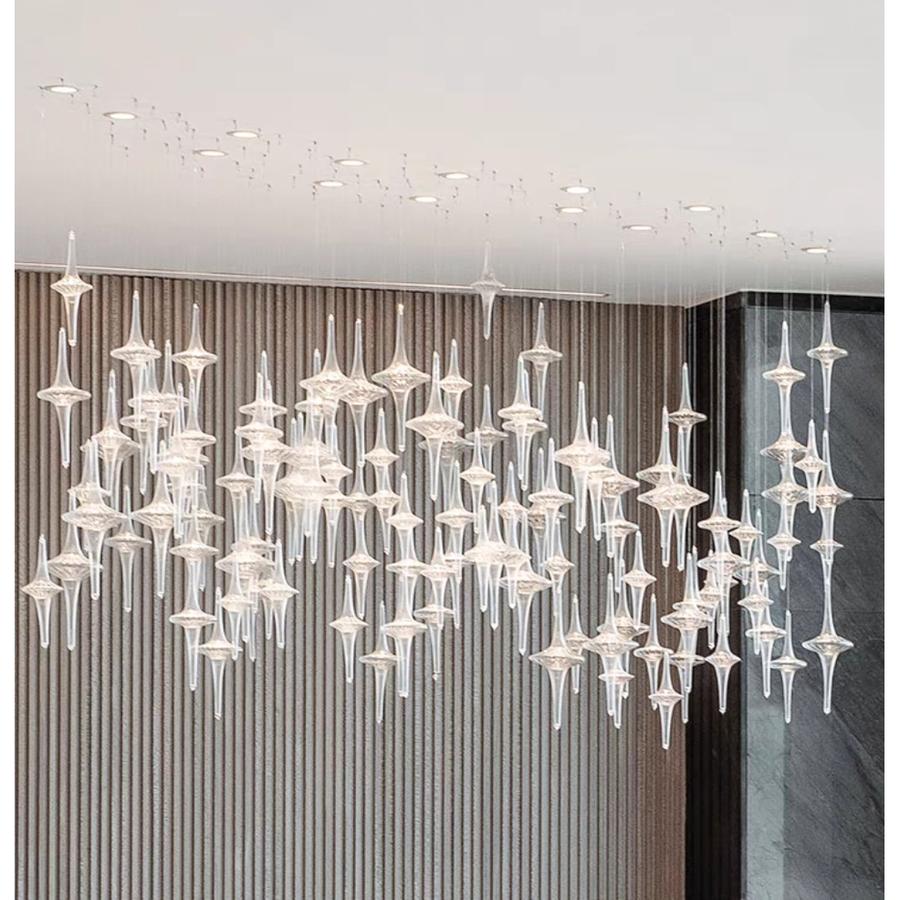 Lampu Gantung Crystal Model Terompet Modern Minimalis Scandinavian Classic: Pilihan Sempurna untuk Dekorasi Ruang Tamu dan Ruang Makan – D10CM