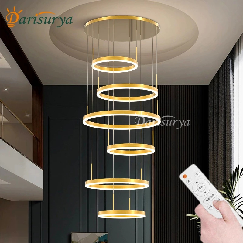 Lampu Gantung LED Void Modern Mewah Dekor Ruang Tamu Motif Coral Gold – LG5733/10: Sentuhan Elegan untuk Interior Anda